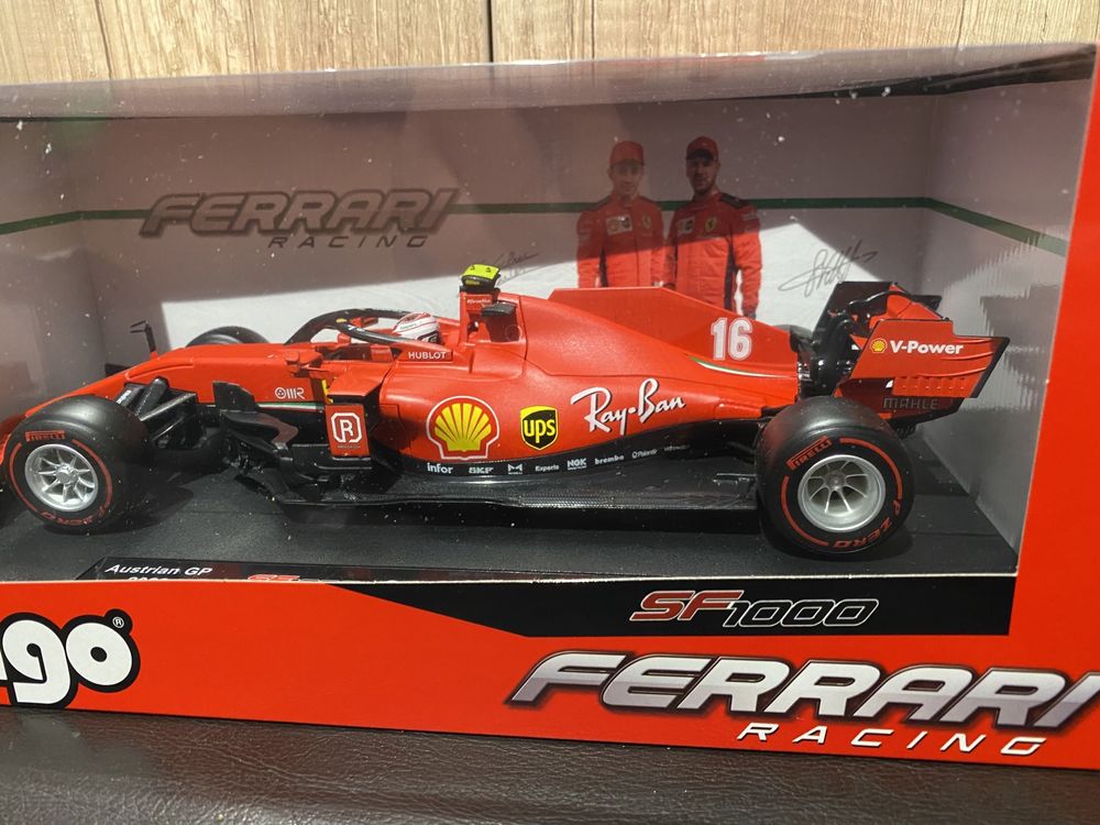 Bburago FERRARI racing SF1000 C.Leclerc machetă formula 1 scara 1:18