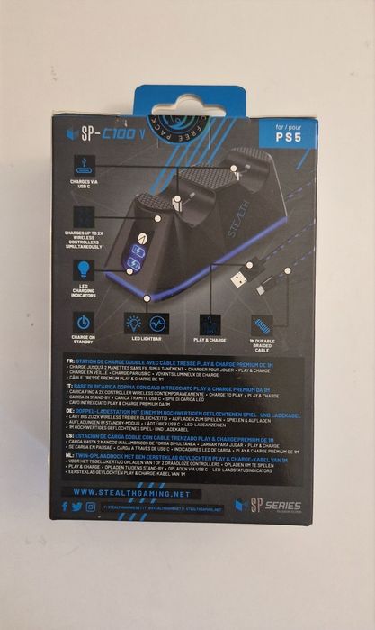 Vând Statie dubla de incarcare pentru controller PS5, Stealth
