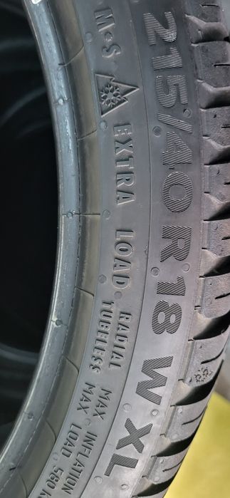 2 anvelope 215 40 18 continental all seasons 2021 6,7mm