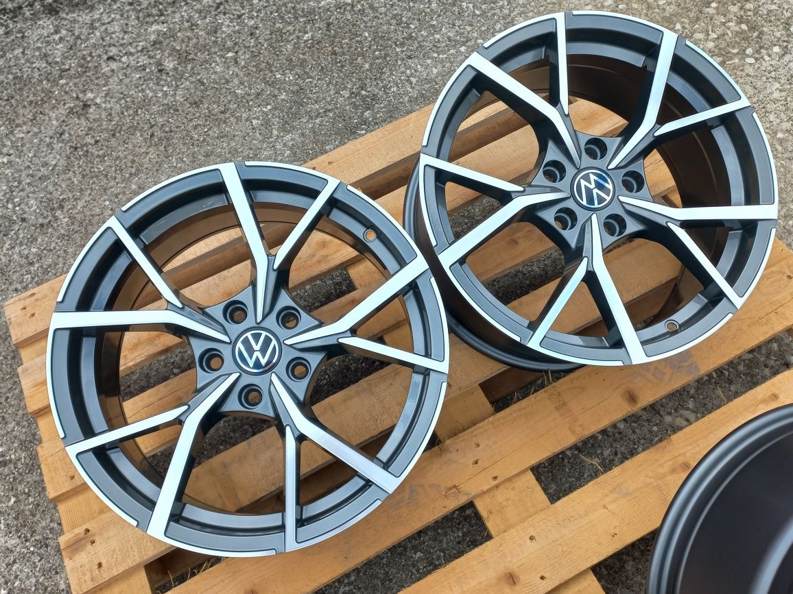 17.Vw Golf Gti R Passat Jetta 7.5j et40 Estroil Black Polis Чисто Нови