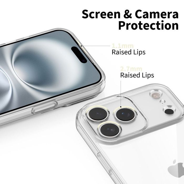 Tech-Protect FlexAir TPU калъф за iPhone 17 Pro/Max– прозрачен