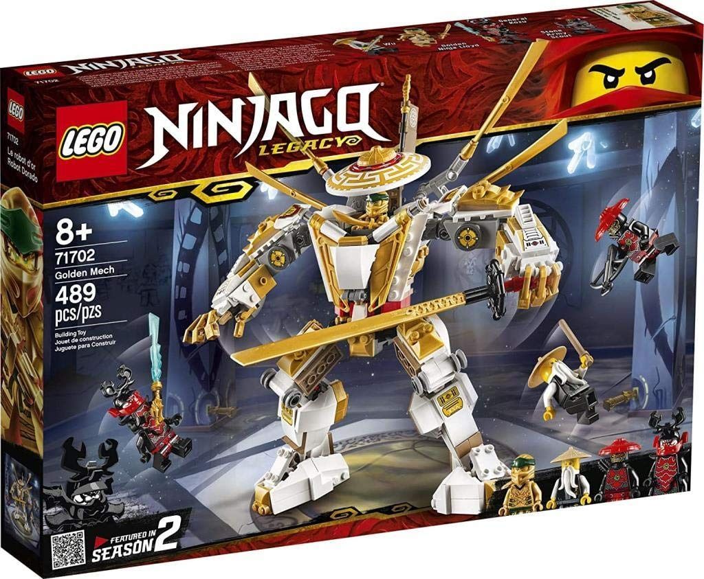 LEGO 71702 NINJAGO Legacy Golden Mech Action Figure with Lloyd, Wu and