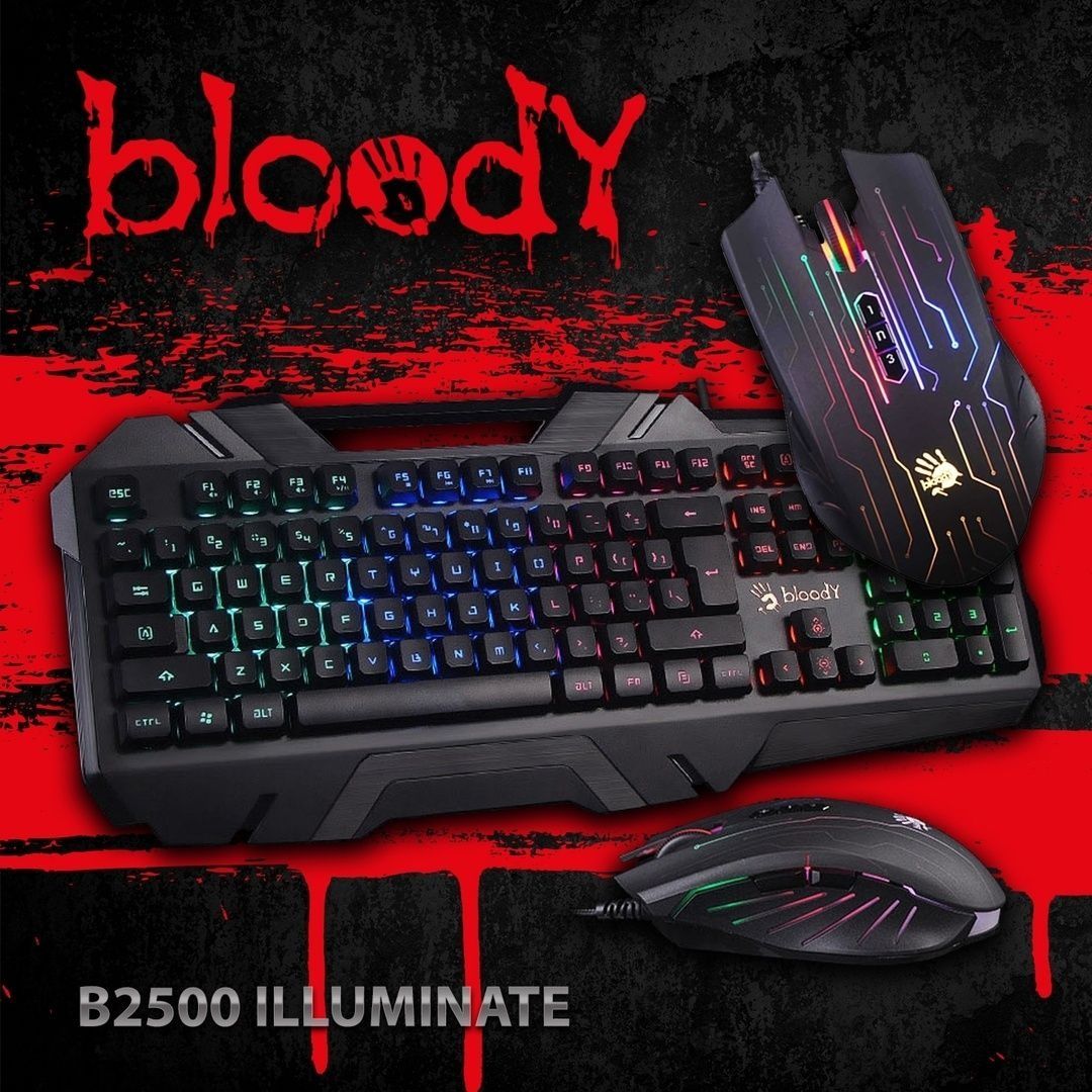 Игровой набор клавиатура и мышка A4Tech Bloody