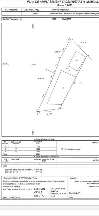 Teren intravilan de vânzare în Jud. Iași, Com. Tutora, St Chiperesti