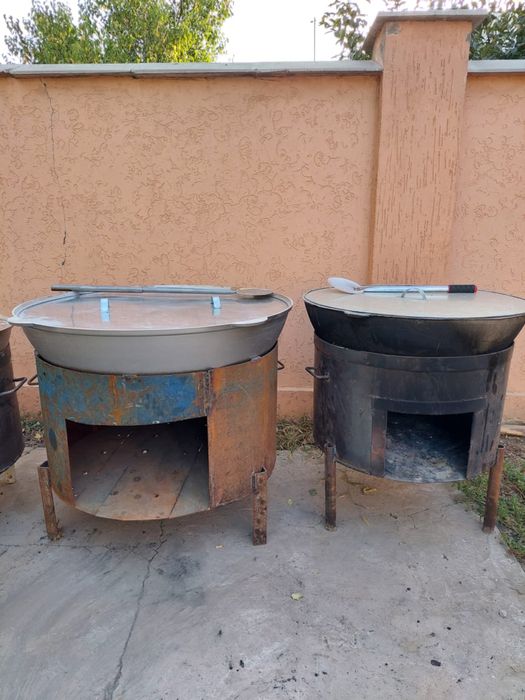 Прокат посуды и столов. Аренда, казан-ошак, титан қазан ошақ