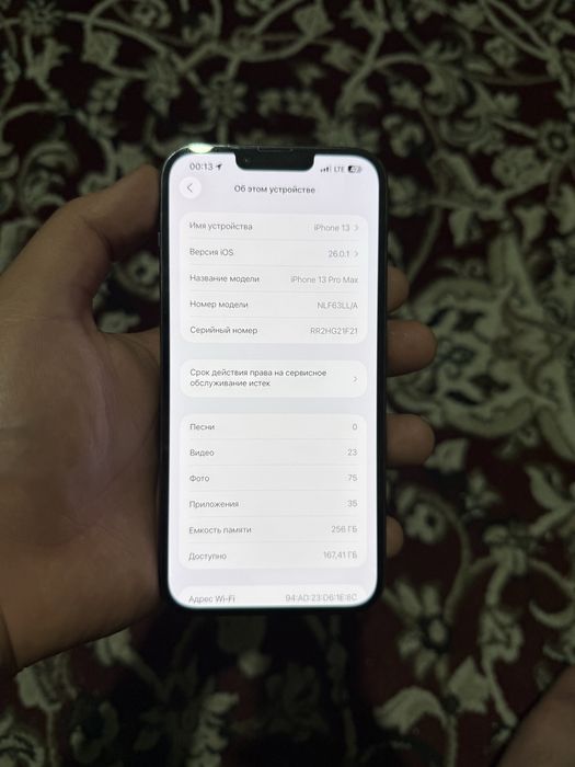 iphone 13 pro max 256 gb