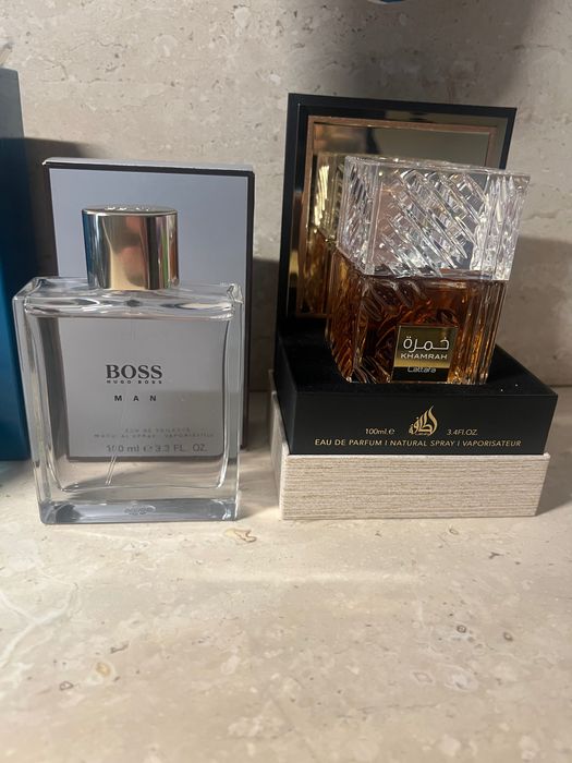 Al Haramain Aqua Dubai, Lattafa Khamrah, Boss