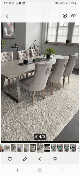 Masa cu 6 scaune  foarte stabila