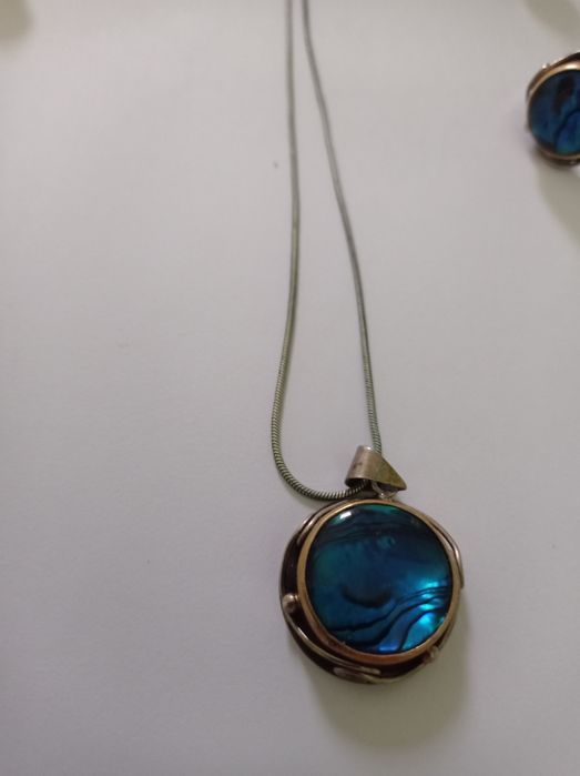 Colier handmade cu pietre  semiprețioase și seturi de argint