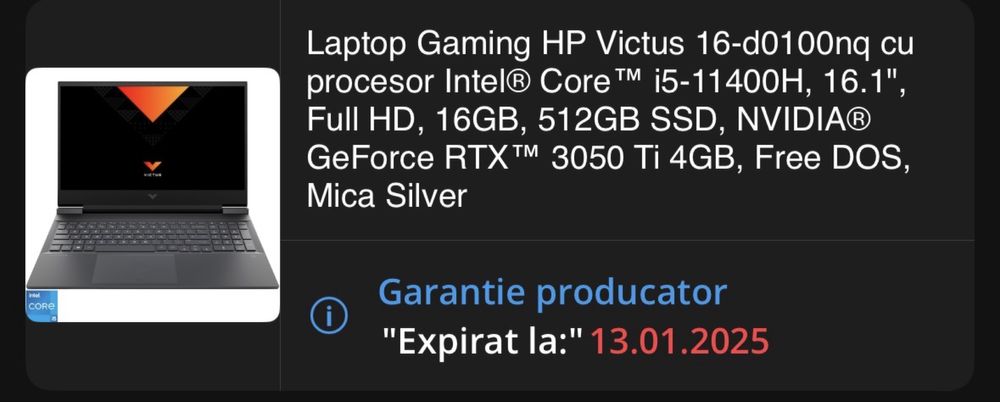 Laptop Gaming HP Victus