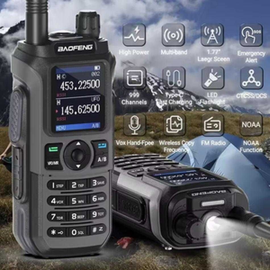 радиостанция Baofeng UV-21 Pro V2 IP68  2800ma 8w достигне до 10-15 км