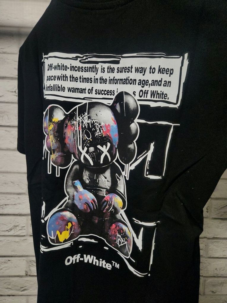 Off White тениски в черно и бяло