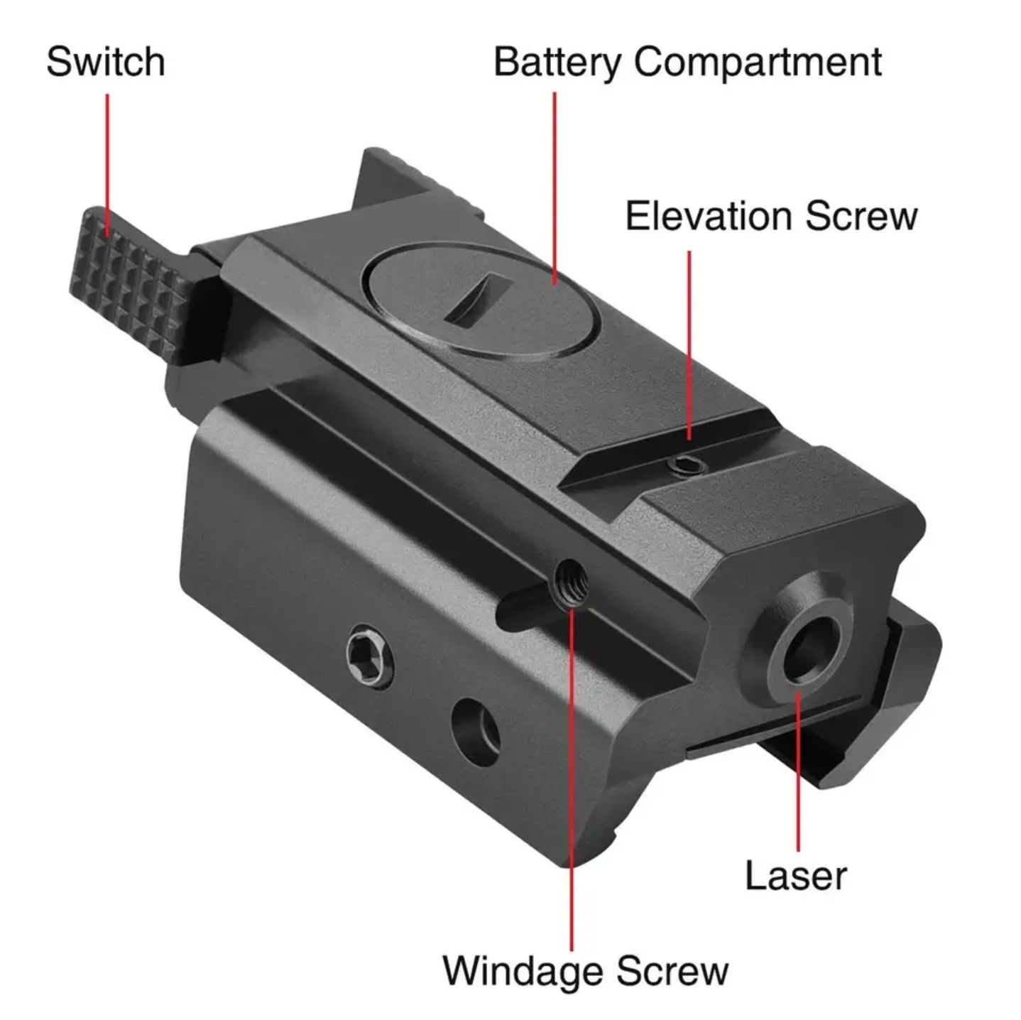 Laser pistol airsoft