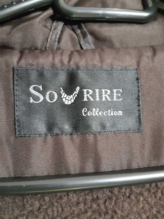 Geci de iarna pt dama, lungi,maro si roz, XXXL, cu glugi detasabile
