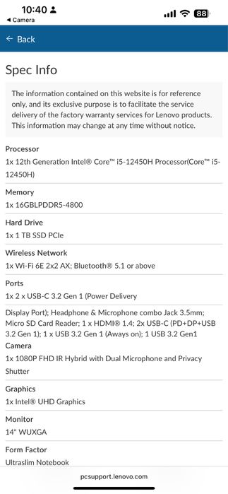 Laptop Lenovo IdeaPad Slim 5 14IAH8 - Type 83BF