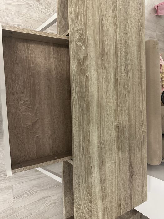 Birou JYSK Abbetved 120x48 si dulapior 3 sertare