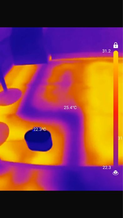 Servicii termografie termografiere pardoseala izolatii cu Topdon