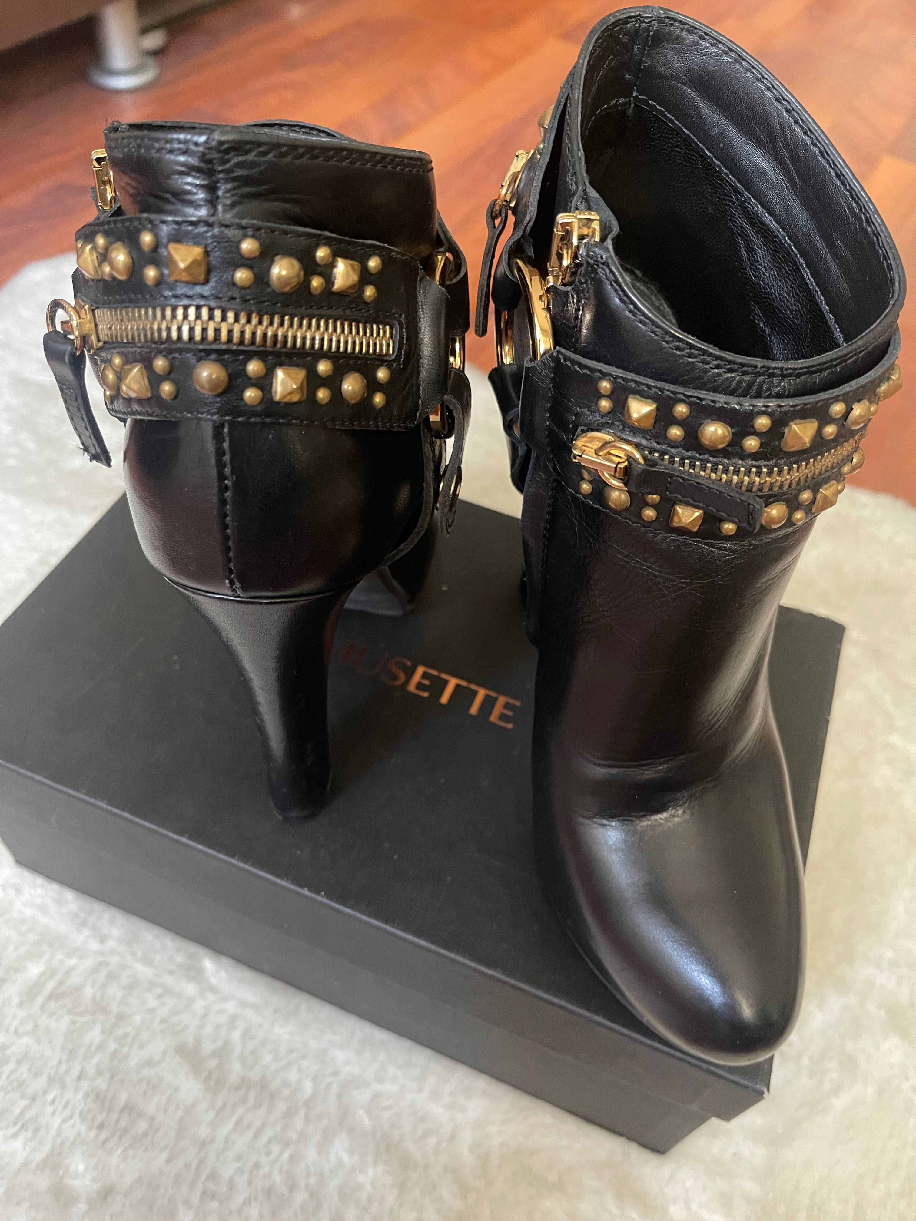 Botine piele, o singura purtare, impecabile