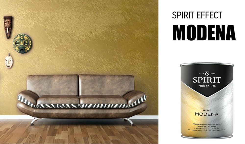 Пясъчна декоративна мазилка SPIRIT MODENA - GOLD - 1 л