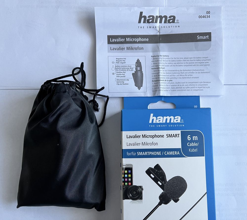 НОВ Микрофон брошка Hama