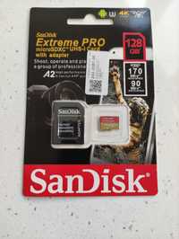 Карта памет SanDisk SDXC Extreme Pro, 128GB,170 MB/s на 90 МВ/s