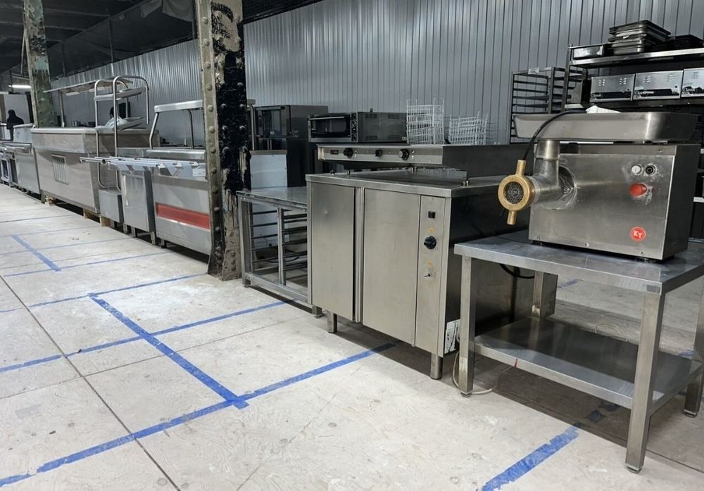 Стол разделочный обвалочный производственный нержавейка мойка полка