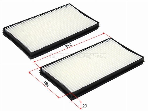 Фильтр салона BMW 5-SERIES E60/E61 03-09/6-SERIES E63/E64 04-11 компле