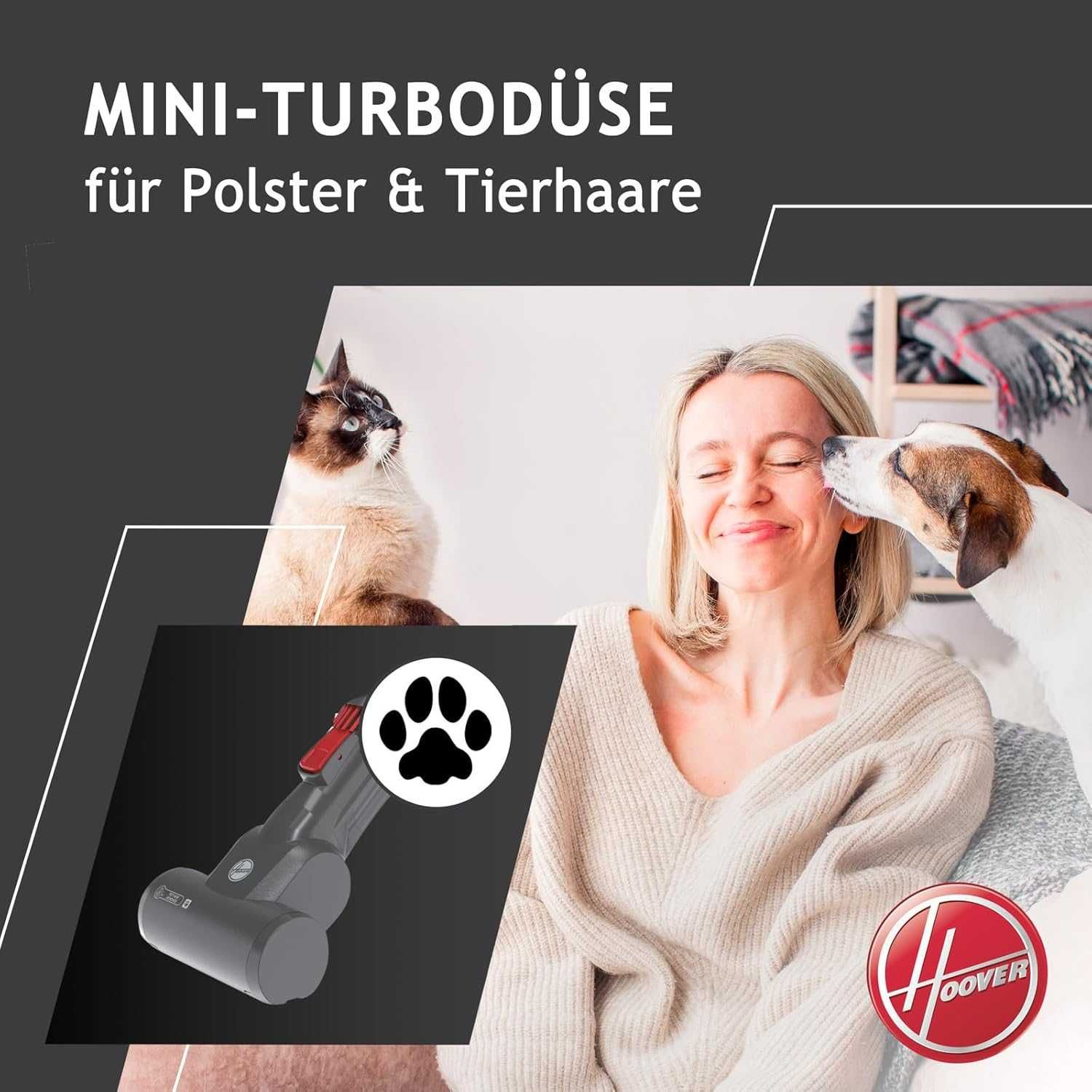 Безкабелна прахосмукачка HOOVER H-FREE 100 PETS, 2 в 1