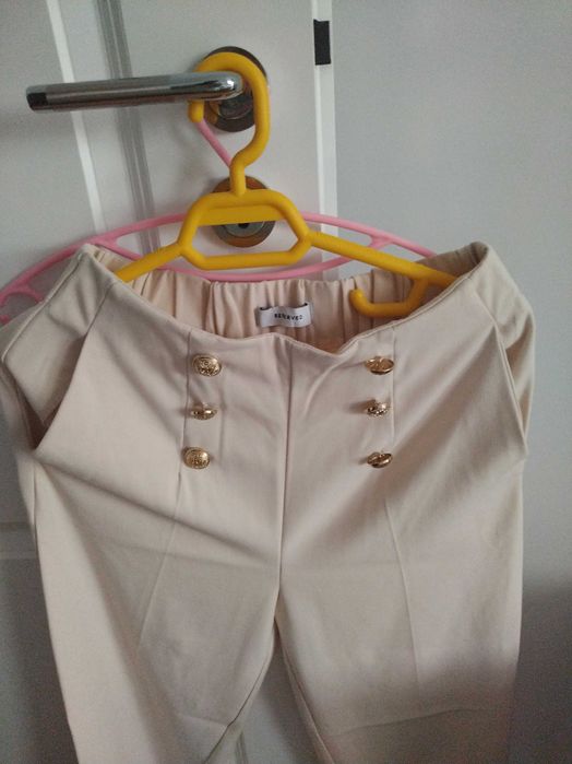 Set camasa satinata, pantalon si bluzita, marime XS, noi cu eticheta