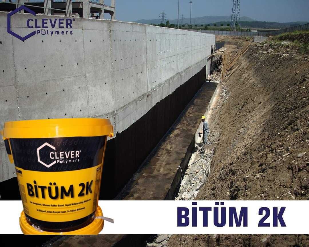 BITUM 2K clever Polymers Жидкая резина мембрана битумно-каучуковая