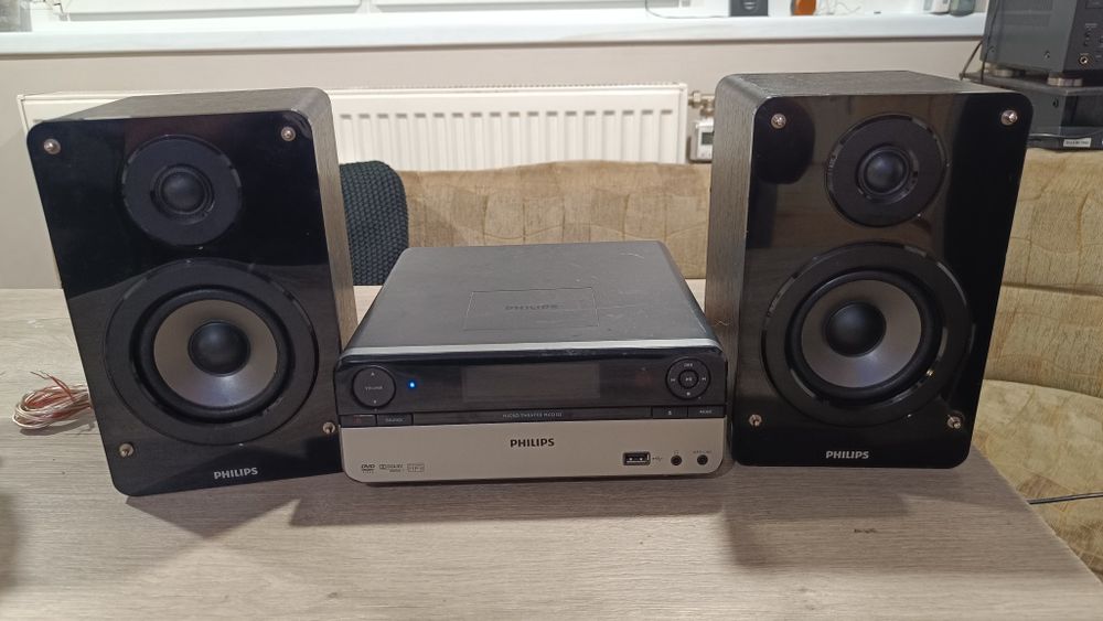 PHILIPS micro theater mcd 122, USB , Mp3, DVD, AUX,  FM ,Mp3-link