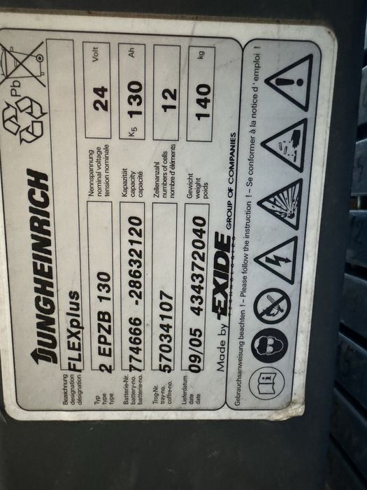 Baterie transpalet/liza jungheinrich ejc 110