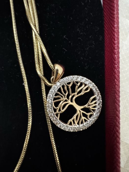 Италия желтый золото за грам 44-мың. Цеп олотокулон дерево счастья