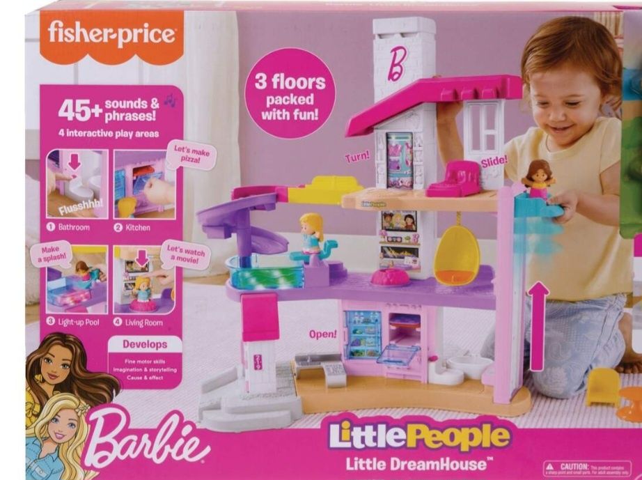 Casuta Barbie house little people 3 etaje fisher price