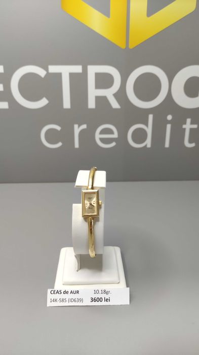 Ceas de aur Geneve 14 Karate (10.18 grame) Quartz ID639-AG2