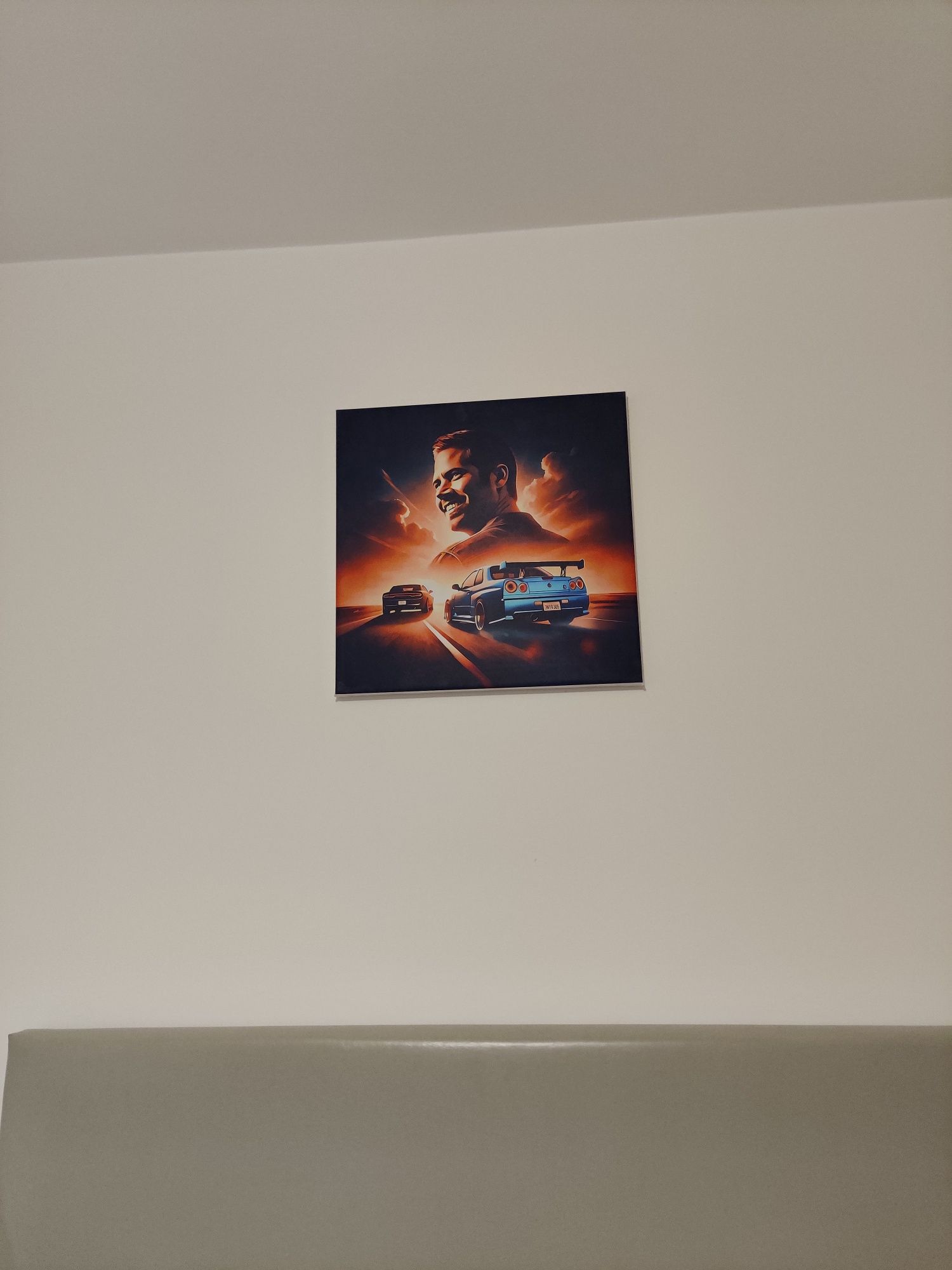 Tablou Canvas "Fast & Furious" - Tribut Paul Walker – 50x50 cm