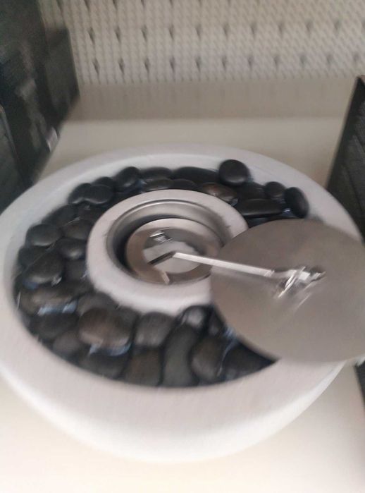 Декоративна камина на биоетанол декорация камък и огнище 23х11 см.