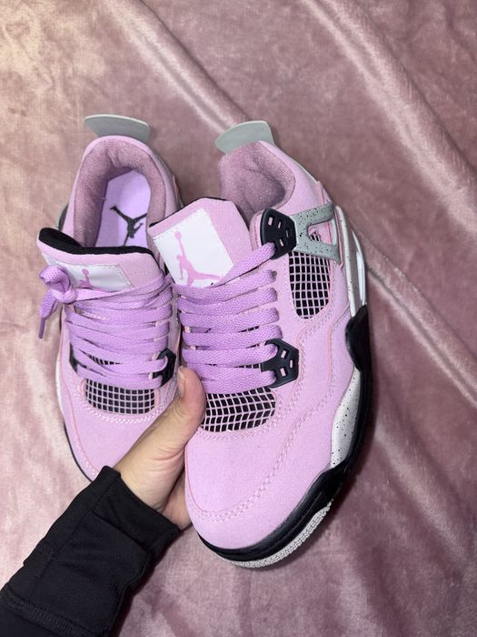 Pantofi Jordan 4 Cookie 37.5 High Roz Rose Mov Trandafir Mov Negru noi