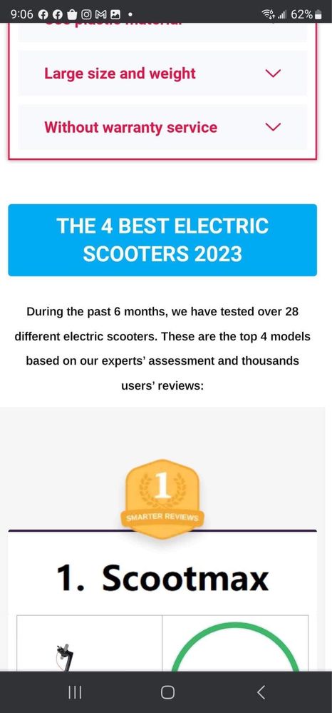 Scooter electric