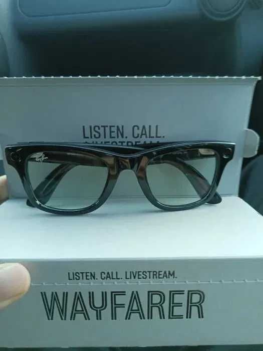 Смарт-очки Ray-Ban Meta WAYFARER CLEAR черные