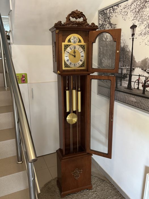 Ceas Pendul//Podea//Westminster//FHS//3 Greutati//Sculptura Deosebita