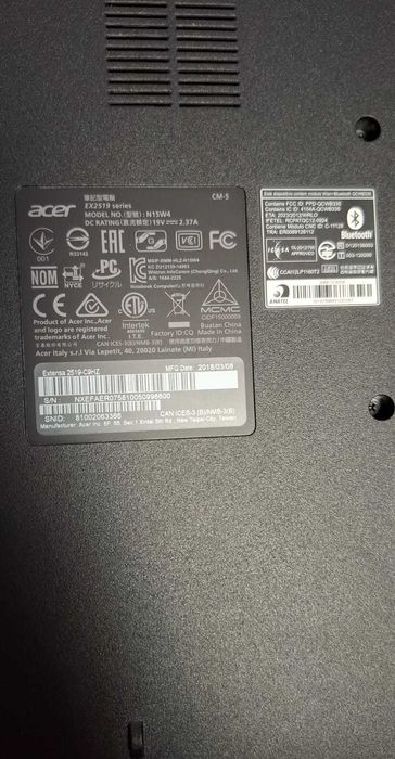 Ноутбук Acer (цвет чёрный)