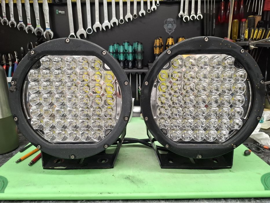 LED кръгли фарове за офроуд 12V, 2x 120W, 24cm