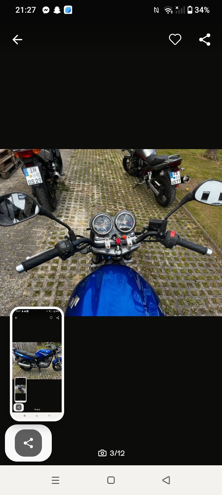 Vand suzuki bandit GSM 500