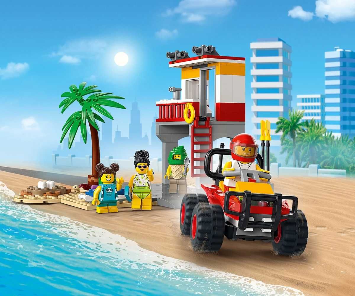 Конструктор LEGO City 60328 Чисто Нов Спасителна станция на плажа