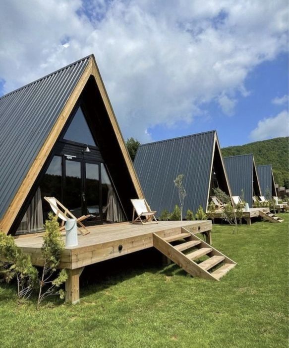 Cabane din lemn tip A-frame
