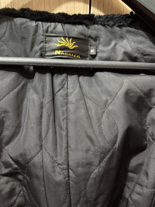 Шуба кроличья чёрная- 46 размер