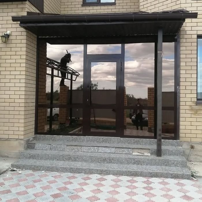 Пластиковые окна Алюминиевый двери болконый
