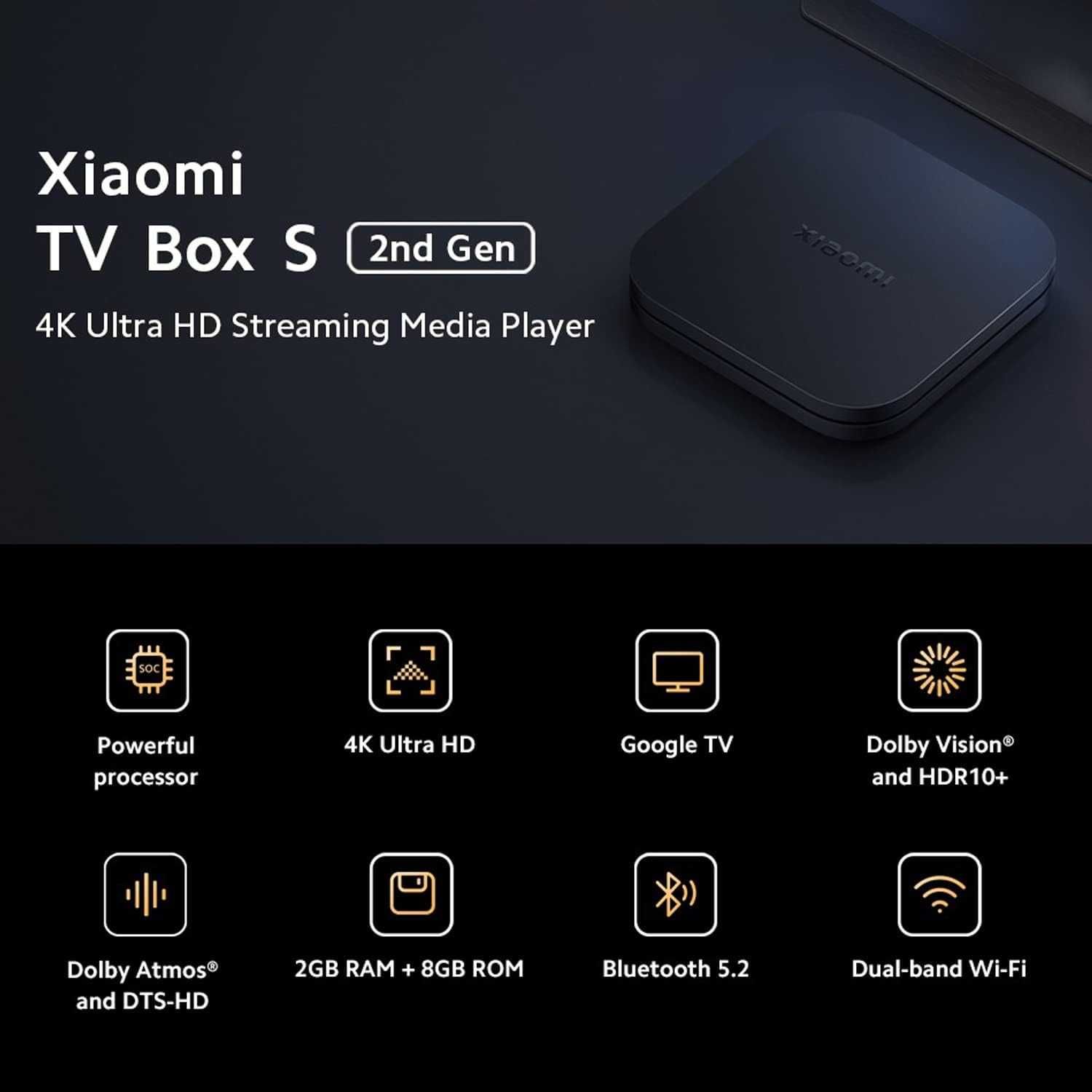 Мултимедиен плейър Xiaomi TV Box S (2nd Gen)