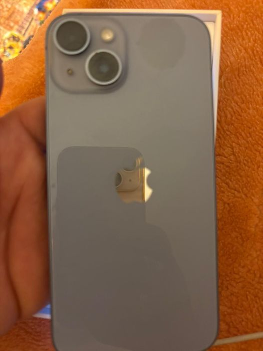 Iphone 14 blue, 128GB ,căşti Earpods originale si cablu original
